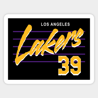 Lakers Retro Script Dwight Sticker